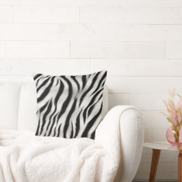 Chic Zebra Animal Print Bröllop Kudde