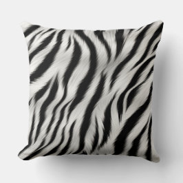 Chic Zebra Animal Print Bröllop Kudde