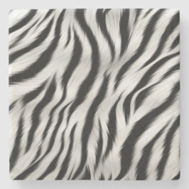 Chic Zebra Animal Print Bröllop Stenunderlägg