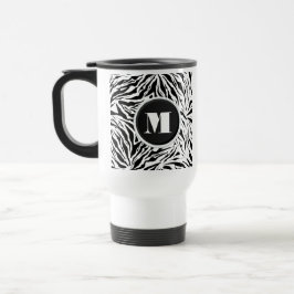 Chic Zebra tryck Monogram Resemugg