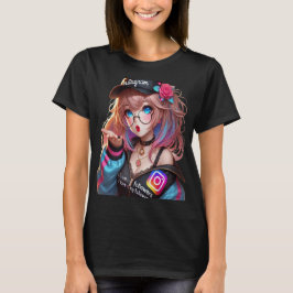 CHICA ANIME MILLY Q AGRADECIENDO A SUS SEGUIDORES T SHIRT