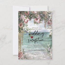 Chica Blommor Ocean Mottagning Inbjudningar