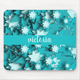 Chica stjärnor med monogram musmatta