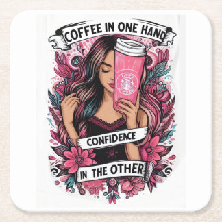 Chica Underlägg Papper Kvadrat