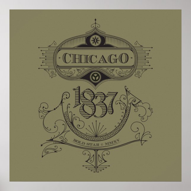 Chicago 1837-Vintage Poster (Framsidan)