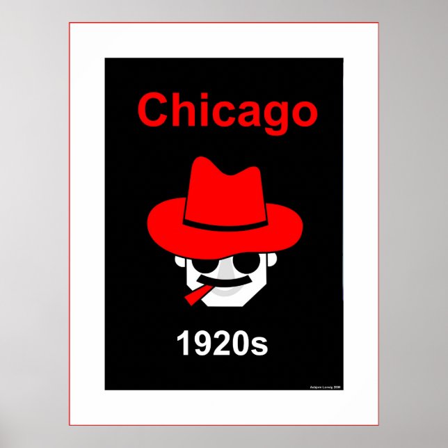 Chicago 1920s - passepartout poster (Framsidan)