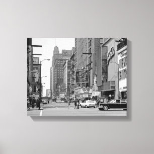 Chicago 1960's Randolph St Oriental Theater Photo Canvastryck