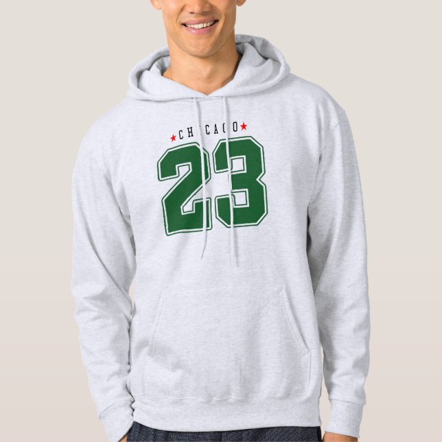Chicago 23 universitetsnummer hoodie (Framsida)
