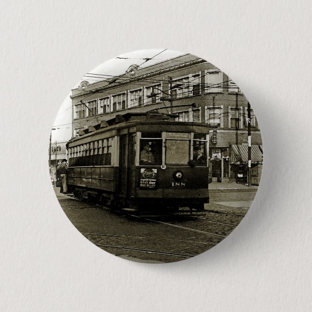 CHICAGO 63RD OCH WESTERN 1952 TROLLEY ART SEPIA KNAPP (Framsida)