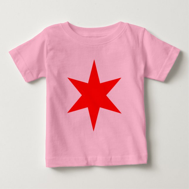 Chicago 6-spetsig stjärna t-shirt (Framsida)