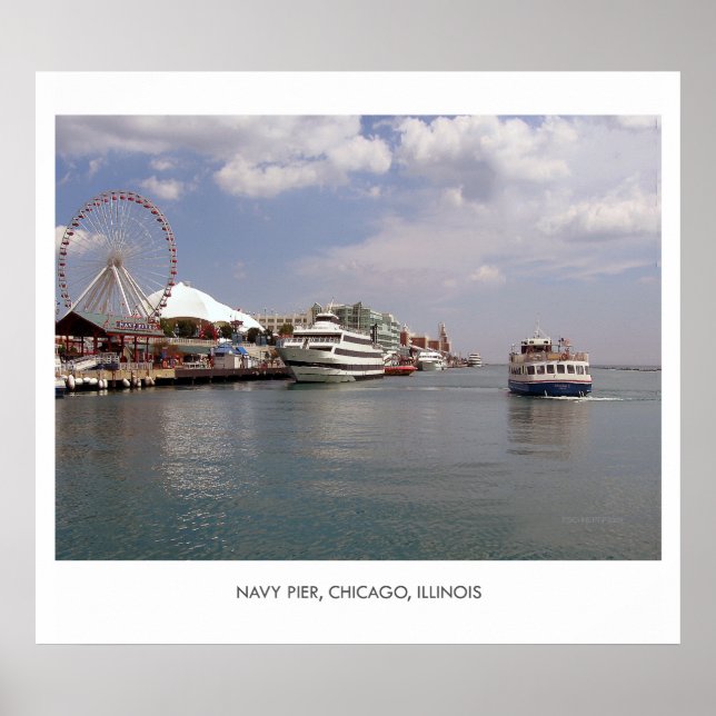 CHICAGO - A view of Navy Pier Poster (Framsidan)