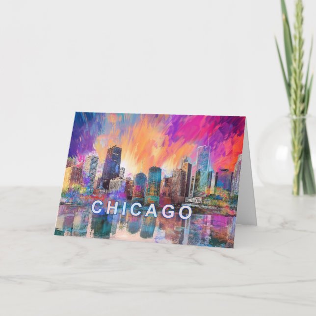 Chicago Abstrakt Konst  Kort (Framsida)