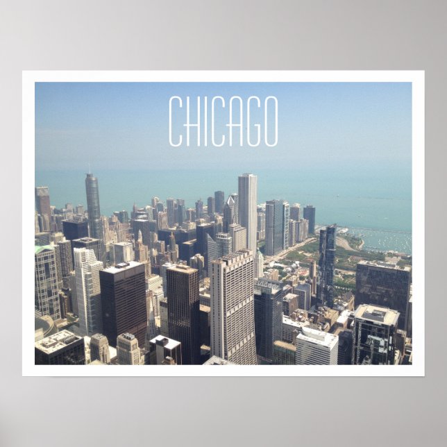 Chicago Aerial View Poster (Framsidan)