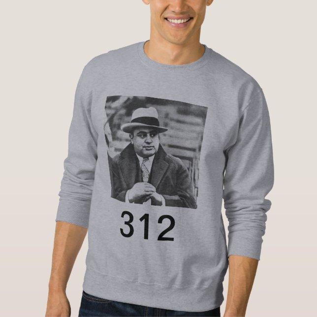 Chicago AlCapone tröja Långärmad Tröja (Framsida)