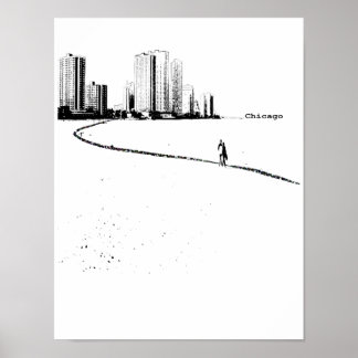 Chicago Älskare Vintage affisch