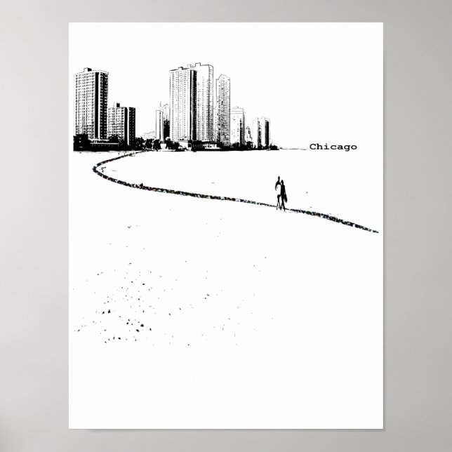 Chicago Älskare Vintage affisch (Framsidan)