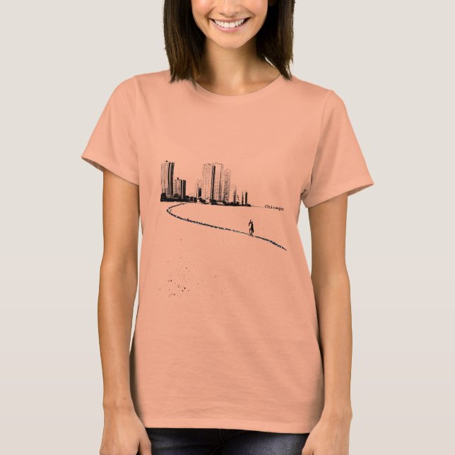 Chicago Älskare Vintage T-shirt (Framsida)