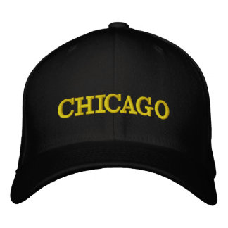 CHICAGO-Anpassningsbarna är broderad till Basic Fl Keps