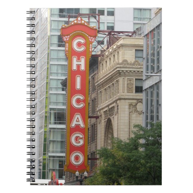 Chicago Anteckningsbok Med Spiral (Framsidan)