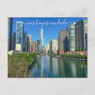 Chicago Anuncio de Mudanza Postcard Meddelande Vykort