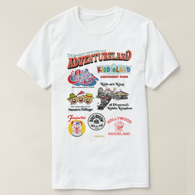 Chicago Area Amusement Parker T Shirt (Design framsida)