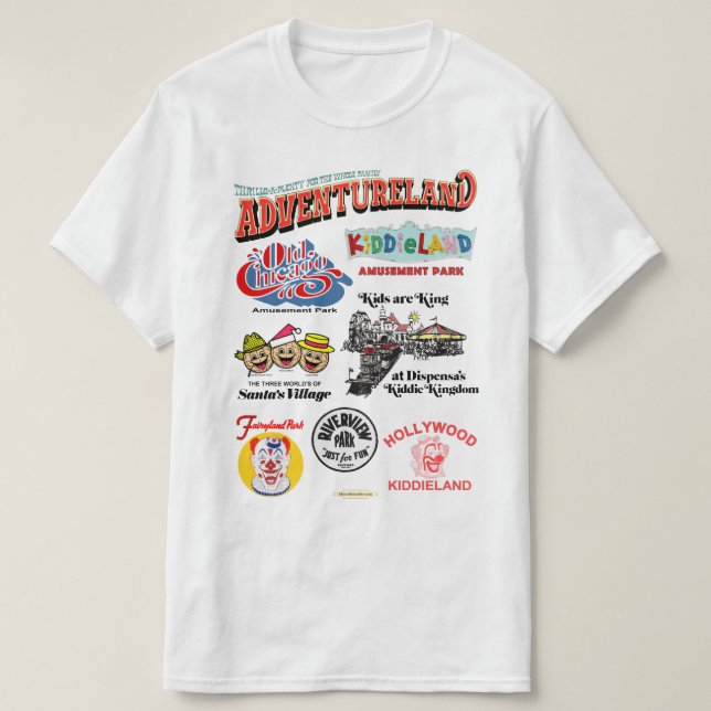 Chicago Area Amusement Parker T Shirt (Design framsida)