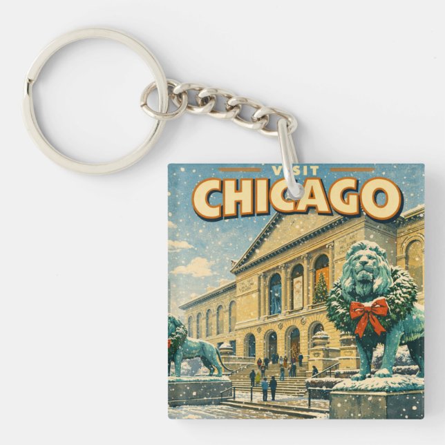 Chicago Art Institute in winter poster (Framsidan)