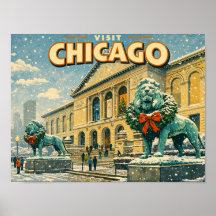 Chicago Art Institute vinteraffisch