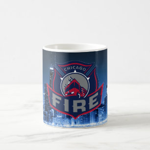 Chicago avfyrar med horisont kaffemugg