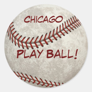 Chicago baseball "lekboll!", Amerikan Runt Klistermärke