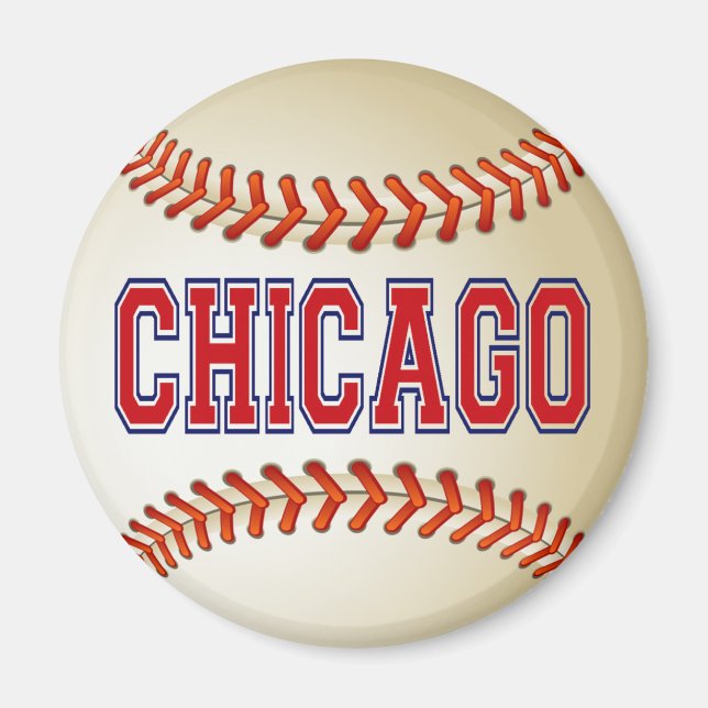 CHICAGO BASEBALL MAGNET (Framsidan)