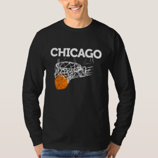 Chicago Basketball B Boll City Illinois Retro Chic T Shirt