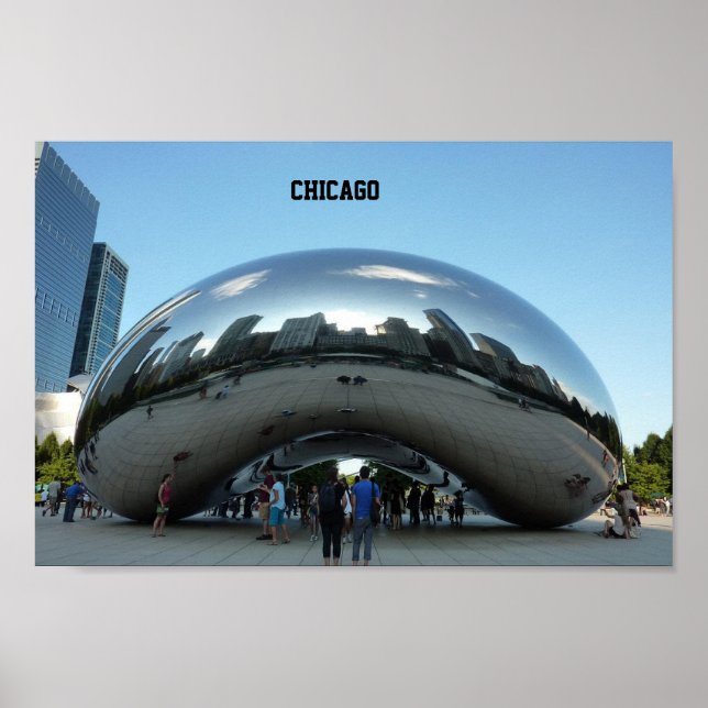 Chicago Bean Landmark Poster (Framsidan)