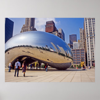 Chicago Bean Sculpture Poster