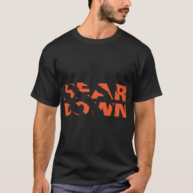 Chicago Bears - Bear Down - Claw Tear T Shirt (Framsida)