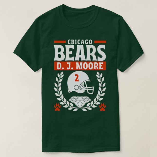Chicago Bears D J Moore 2 Edition T Shirt (Design framsida)