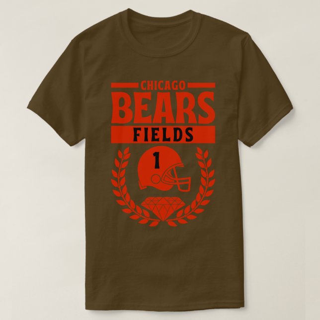 Chicago Bears Fält 1 American T Shirt (Design framsida)