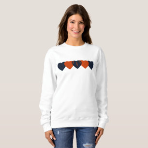 Chicago Bears Heart Football T Shirt