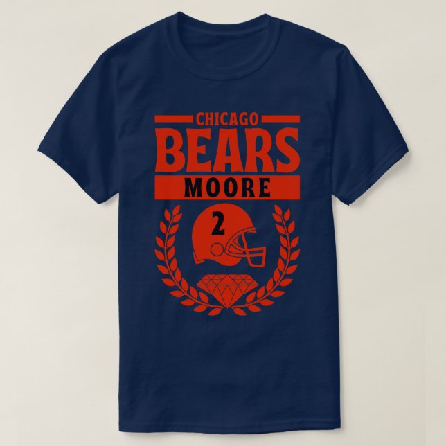 Chicago Bears Moore 2 American T Shirt (Design framsida)
