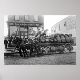 CHICAGO BEER LEVERY C. 1895 POSTER