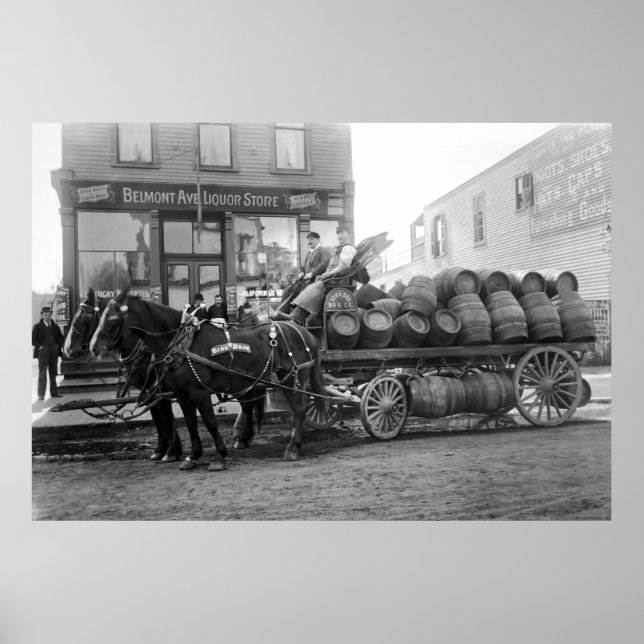 CHICAGO BEER LEVERY C. 1895 POSTER (Framsidan)