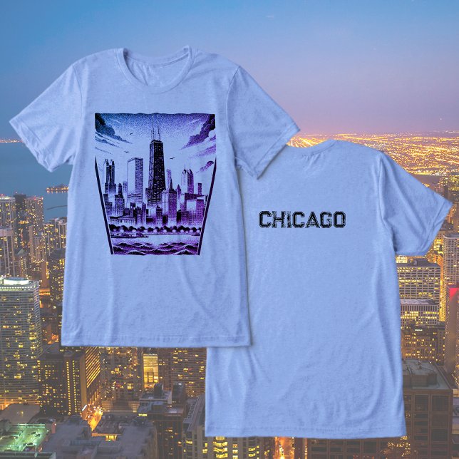 CHICAGO Black Graphic T-Shirt (Skapare uppladdad)