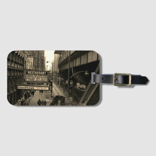 Chicago Blackhawk restaurangen 1960's Photo Origin Bagagebricka