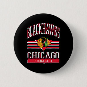Chicago Blackhawks Hockey Club Svart Officiellt Li Knapp