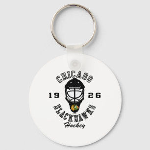 Chicago Blackhawks ishockeymask röd Nhl officiell  Nyckelring