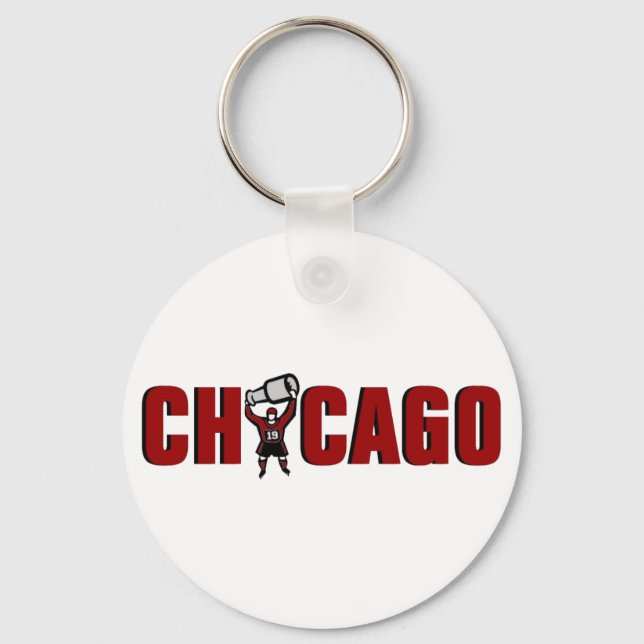 Chicago Blackhawks: Stanley Kopp Champions Nyckelring (Framsida)
