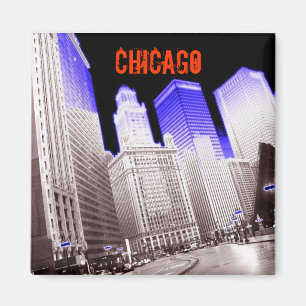CHICAGO BLÅTT MAGNET