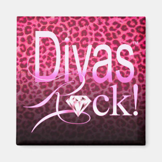 CHICAGO BLING - Leopard "Divas Sten!" Magnet