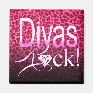 CHICAGO BLING - Leopard"Divassten! ", Magnet