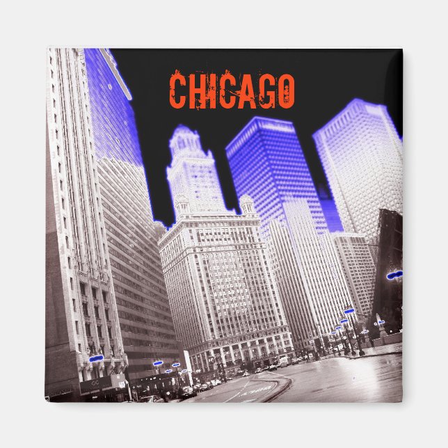 CHICAGO BLUE MAGNET (Framsidan)